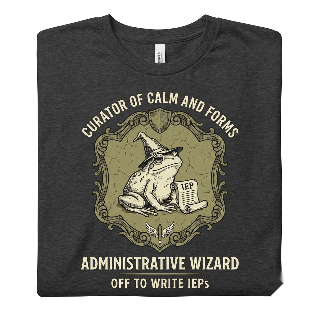 School Psychologist Special Education Counselor IEP Frog Scooter SPED Inclusion Teacher Language Gift Unisex TShirt