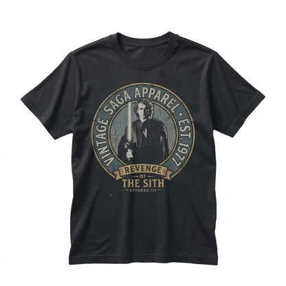 Retro Anakin Skywalker Obi Wan Kenobi Matching Sci-Fi Theme Park Graphic Vintage Cotton Top, Unisex TShirt