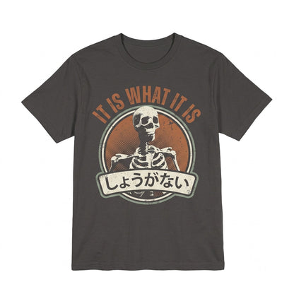 Funny Japanese Skeleton Graphic Aesthetic Harajuku Streetwear Vintage Cotton Unisex TShirt