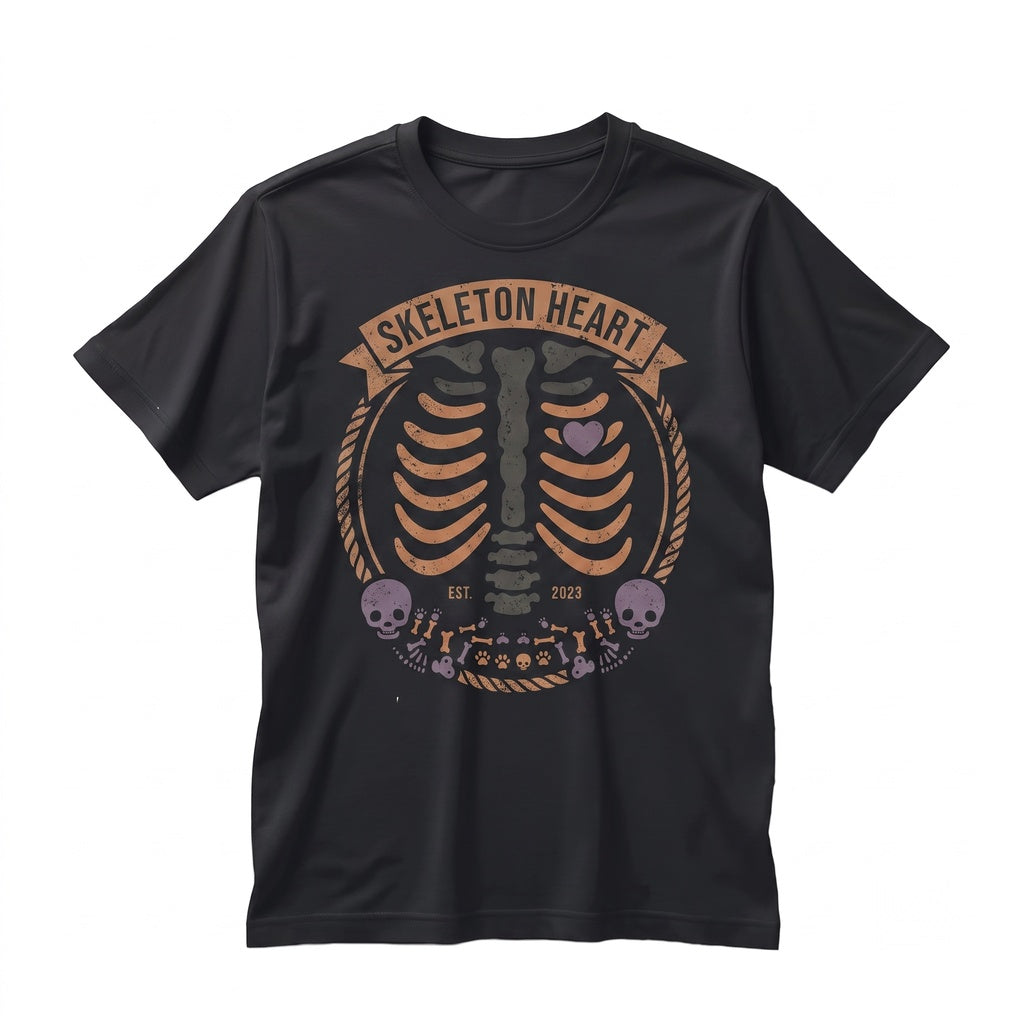 Skeleton Halloween Maternity Twin Pregnancy Announcement Spooky Fall Mom Costume Unisex TShirt