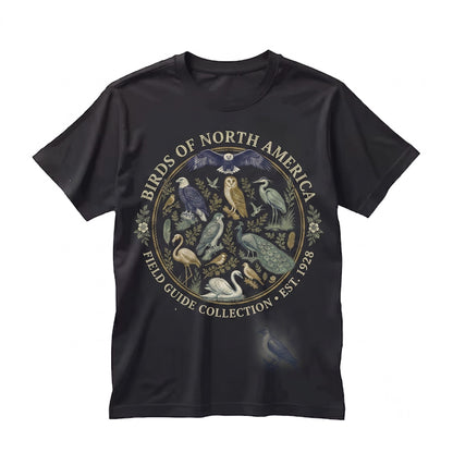 Vintage Botanical Ornithology Graphic Birdwatcher Nature Lover Gift Unisex TShirt