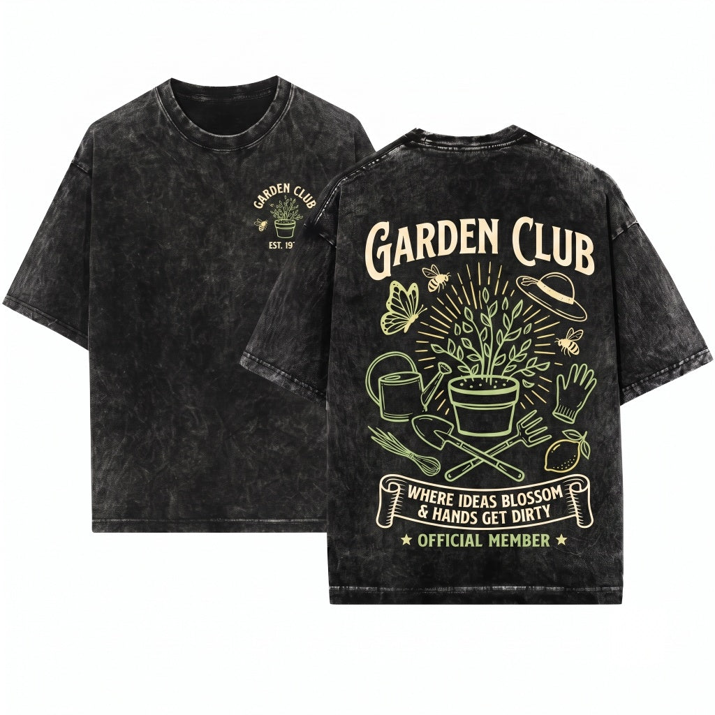 Garden Club Plant Lover Hobby Unisex Wash T-Shirt