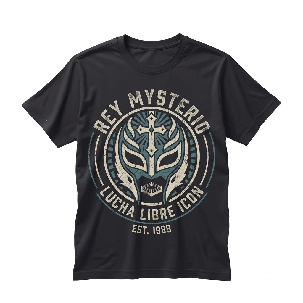 Rey Mysterio Lucha Libre Mask Wrestling Legend Fan Graphic Apparel Gift Unisex TShirt