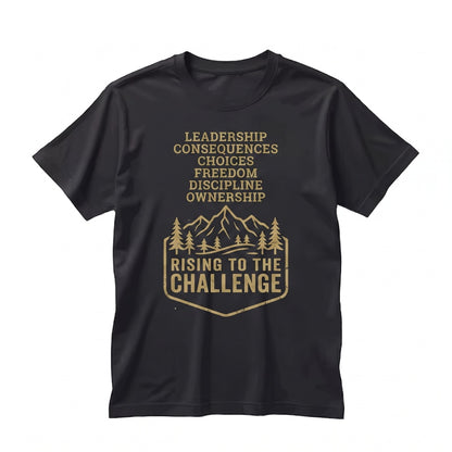 Rising To The Challenge Classical Homeschool Learning Graphic Gift Apparel Unisex TShirt
