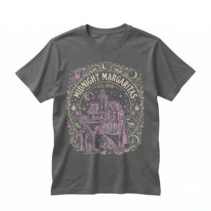 Midnight Margaritas Halloween Witchy Spooky Season Gift Tequila Enthusiasts Unisex TShirt
