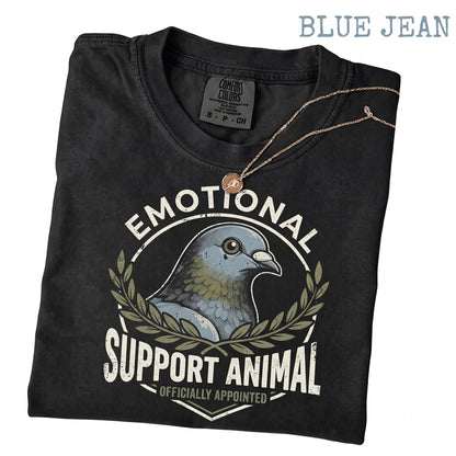 Funny Pigeon Lover Emotional Support Animal Gift Cute Bird Humor Graphic Apparel Unisex TShirt