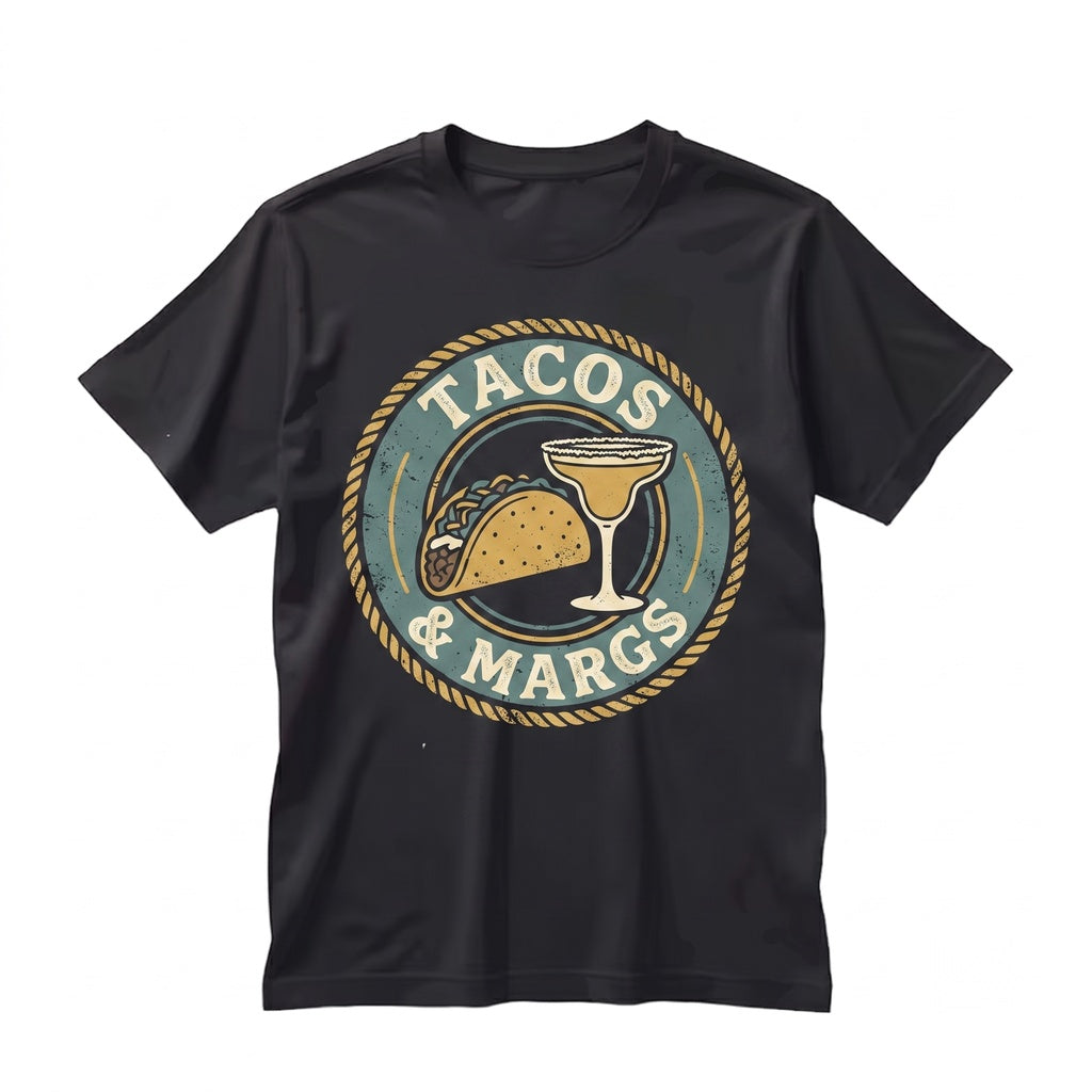 Tacos And Margaritas Fun Cinco De Mayo Mexican Food Party Graphic Apparel, Unisex TShirt
