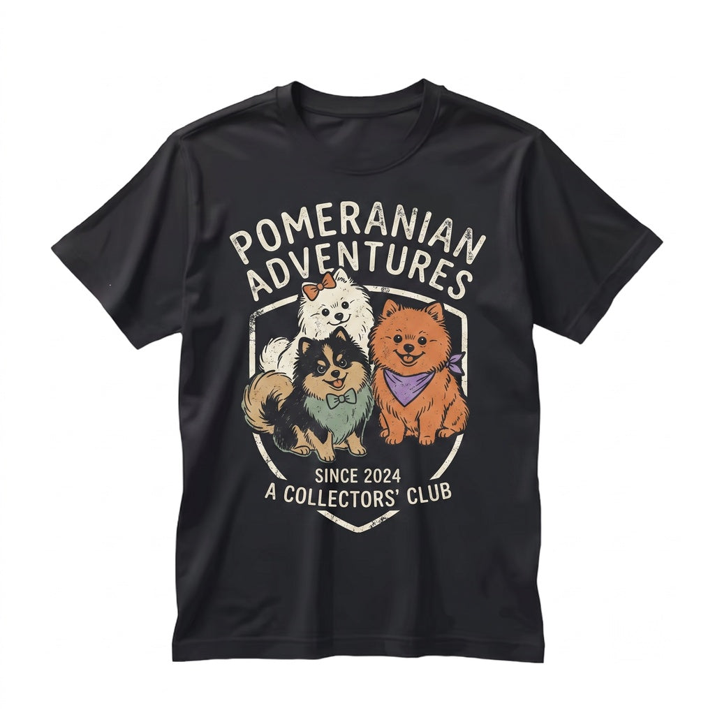 Cute Pomeranian Dog Lover Graphic Apparel, Kawaii Fluffy Puppy Pet Clothes, Gift for Canine Owners Unisex TShirt