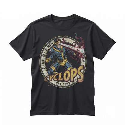Oversized Cyclops Scott Summers Front Back Graphic 90s Mutant Apparel Unisex TShirt