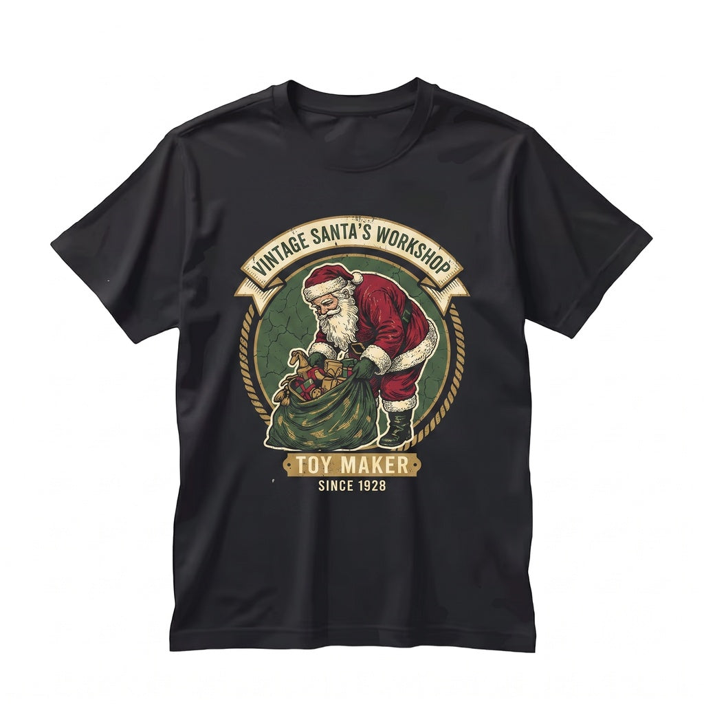 Vintage Santa Claus Retro Christmas Graphic Classic Holiday Lover Gift Apparel Unisex TShirt