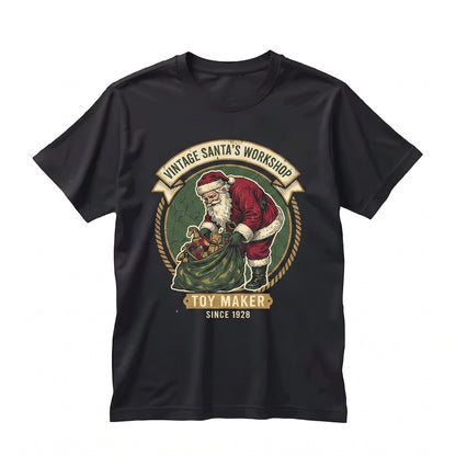 Vintage Santa Claus Retro Christmas Graphic Classic Holiday Lover Gift Apparel Unisex TShirt