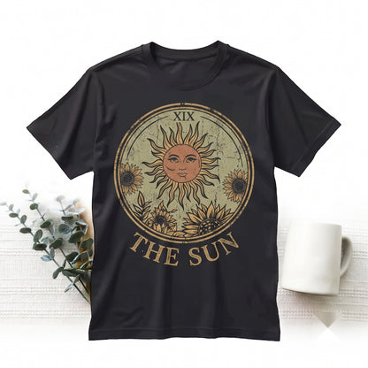 Sun Tarot Card Vintage Astrology Graphic Bella Canvas Unisex TShirt