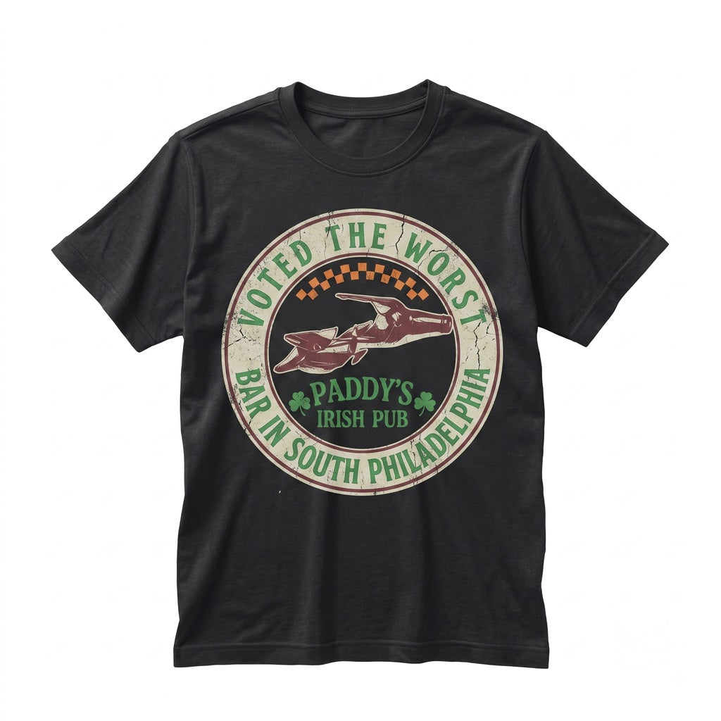 Paddys Irish Pub Front Back Graphic Funny St. Patricks Day Apparel Unisex TShirt