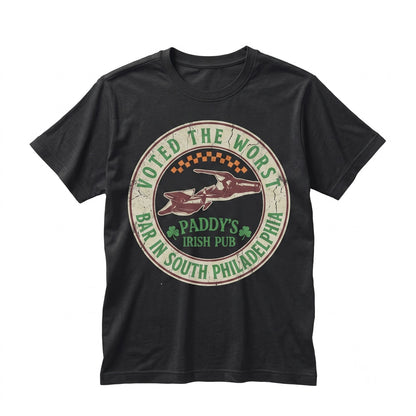 Paddys Irish Pub Front Back Graphic Funny St. Patricks Day Apparel Unisex TShirt