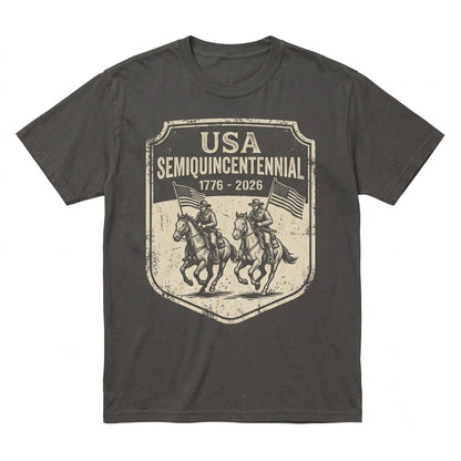 Vintage 4th of July 250th America Patriotic Western Cowboy Rider Gift Unisex TShirt