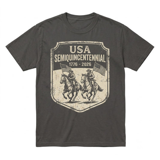 Vintage 4th of July 250th America Patriotic Western Cowboy Rider Gift Unisex TShirt