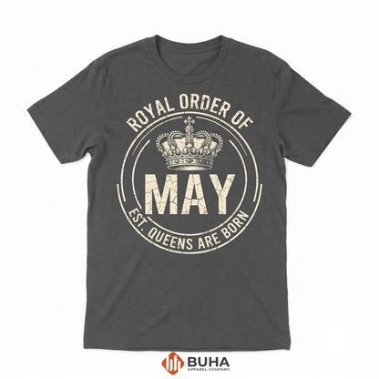 Birthday Queen Born In Custom Month Celebration Graphic Apparel Unisex TShirt