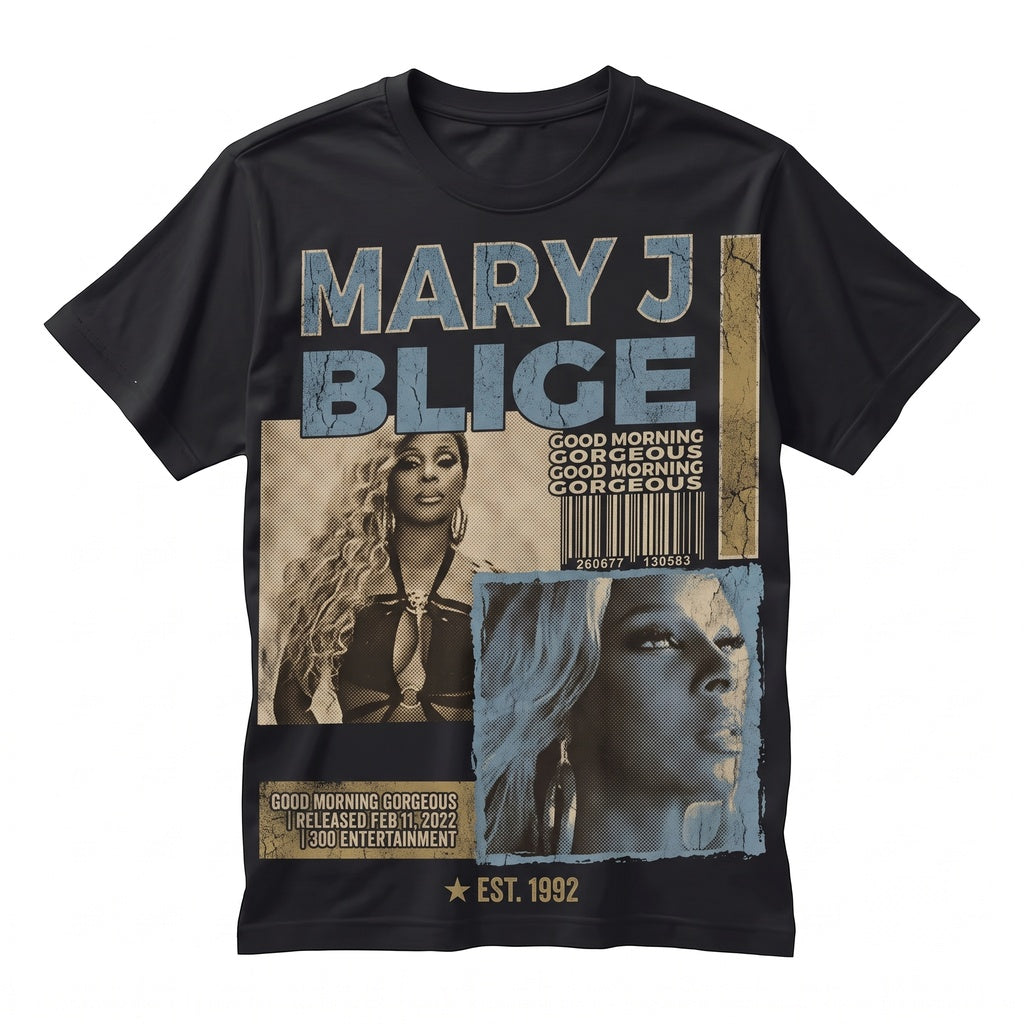 Mary J. Blige Good Morning Gorgeous Tour Aesthetic Graphic Apparel Unisex TShirt