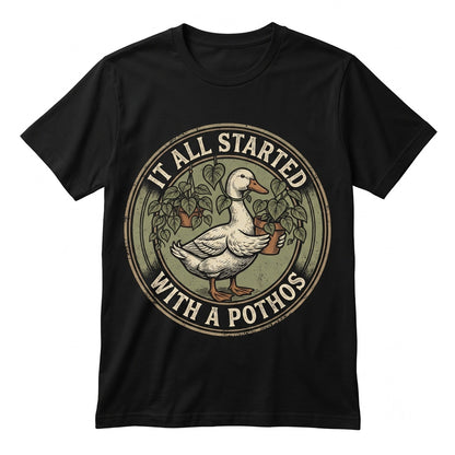 Funny Pothos Houseplant Gift, Plant Lover Crazy Mom Enthusiast Graphic Botanical Apparel Unisex TShirt