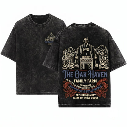 Custom Personalized Farm Life Country Ranch Gift Unisex Wash T-Shirt