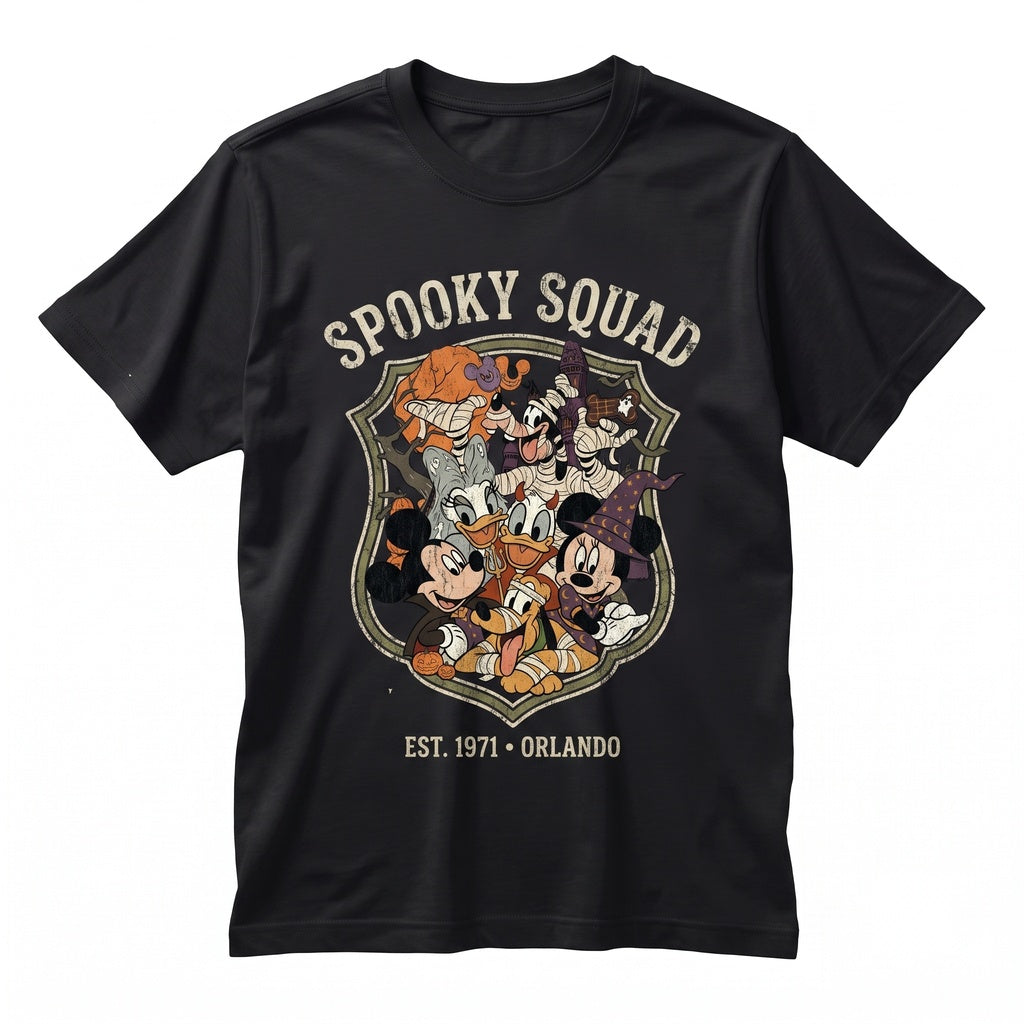 Magical Florida Theme Park Halloween Spooky Season Mouse Friends Vacation Family Gift Unisex TShirt