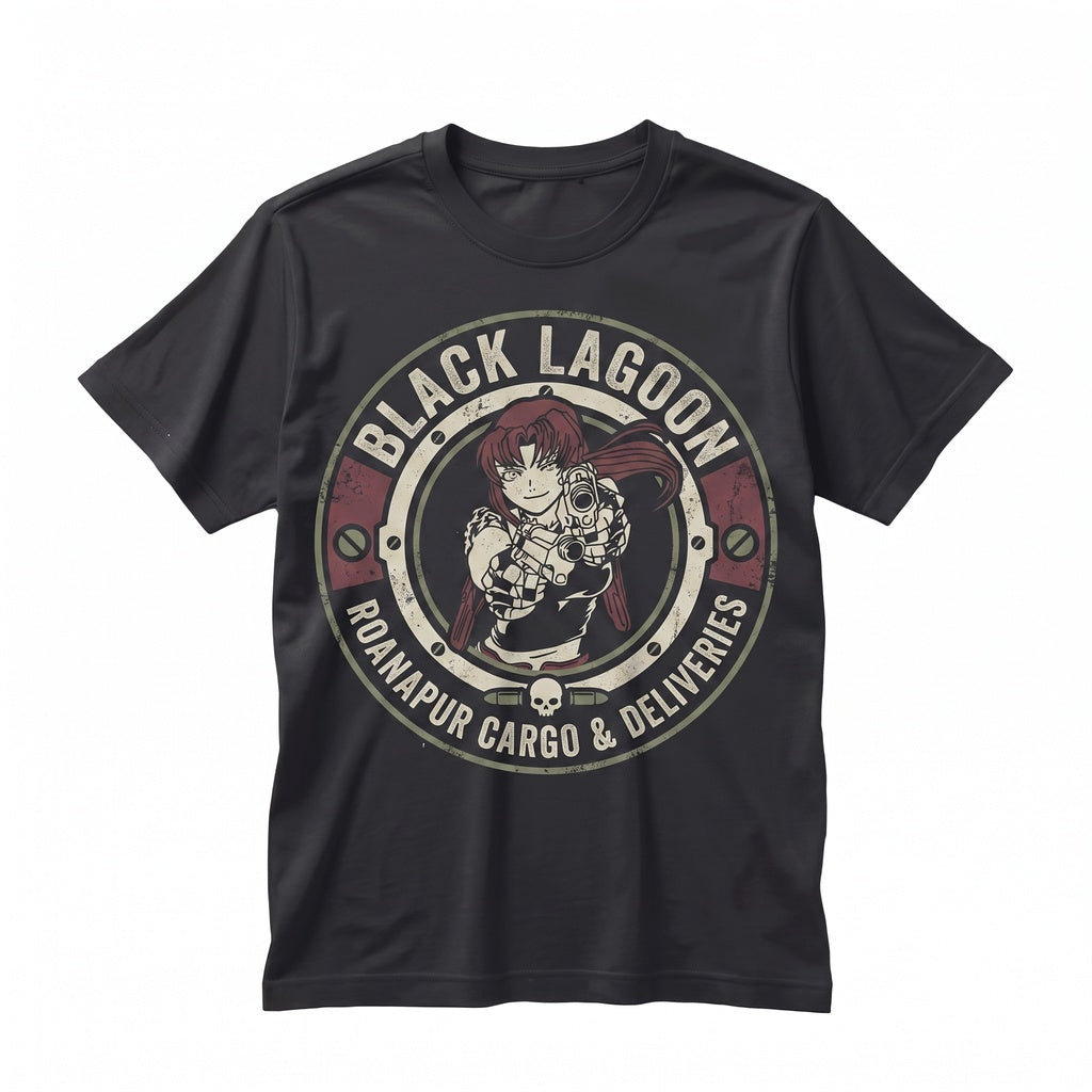 Revy Black Lagoon Anime Graphic Waifu Manga Vintage Cotton Streetwear Apparel Unisex TShirt