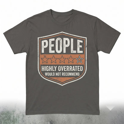 People One Star Rating Would Not Recommend Funny Sarcastic Meme Gift Unisex TShirt
