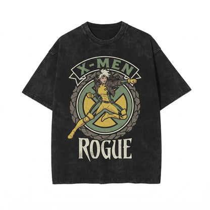 Rogue Mutant Heroine Graphic Comic 97 Oversized Vintage Apparel Unisex TShirt