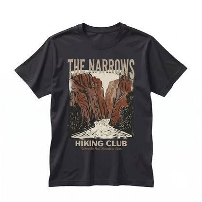 Zion National Park The Narrows Hiking Club Vintage Graphic Outdoor Retro Unisex TShirt