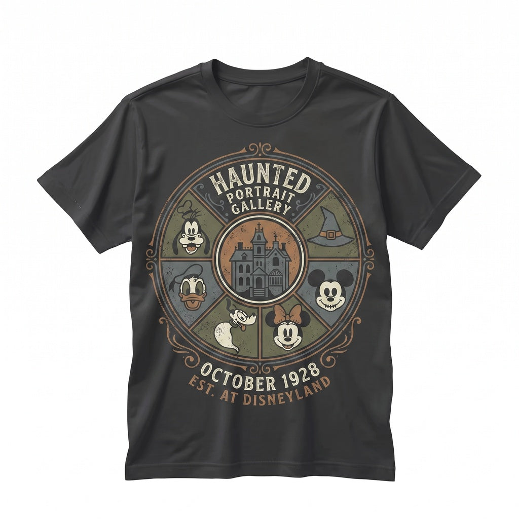 Pastel Retro Halloween Mouse Friends Costume Not So Scary Theme Park Party 2026 Matching Family Unisex TShirt