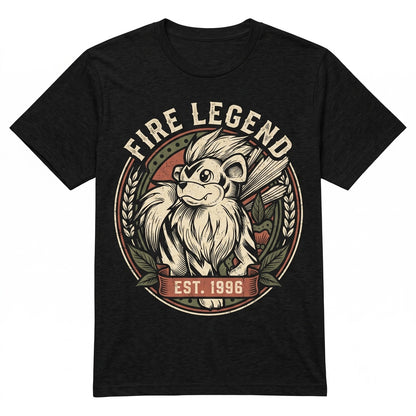 Growlithe Anime Fire Puppy Graphic Vintage Wash Sleeveless Gamer Gift Unisex TShirt
