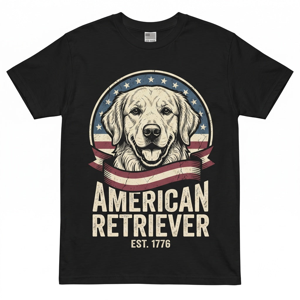 Patriotic Dog 4th of July Personalized Portrait American Flag Bandana Gift Graphic Unisex TShirt