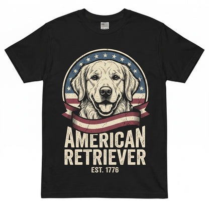 Patriotic Dog 4th of July Personalized Portrait American Flag Bandana Gift Graphic Unisex TShirt