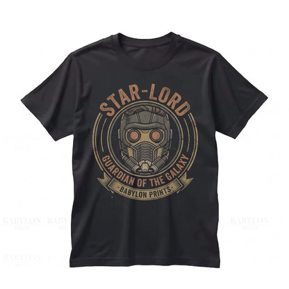 Vintage Retro Cosmic Outlaw Sci-Fi Galactic Hero Graphic Casual Cotton Apparel Unisex TShirt
