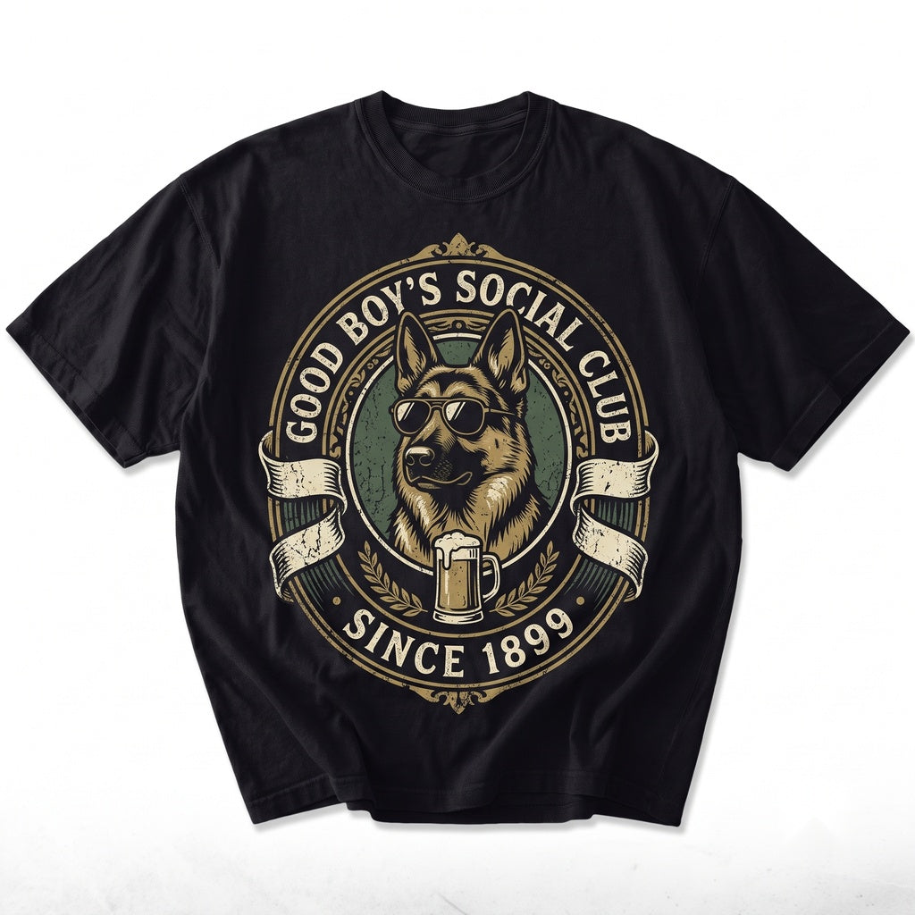 German Shepherd Drinking Beer Sarcastic Canine Meme Graphic Dog Mom Dad Lovers Gift Top Unisex TShirt