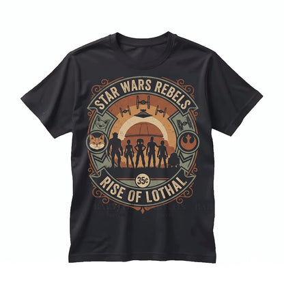 Oversized Sci-Fi Ghost Crew Kanan Jarrus Ezra Bridger Animated Rebels Graphic Vintage Unisex TShirt