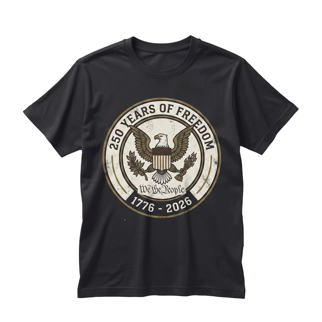 America 250th Anniversary Patriotic Eagle We The People 4th of July Freedom Unisex TShirt
