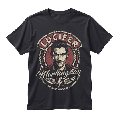 Lucifer Morningstar Vintage Graphic Retro Devil Angel Men Women Apparel Unisex TShirt