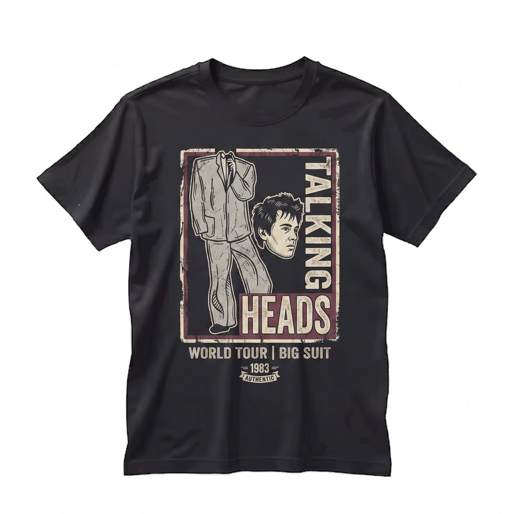 Vintage 1980s Retro New Wave Rock Band Big Suit Music Graphic Unisex TShirt