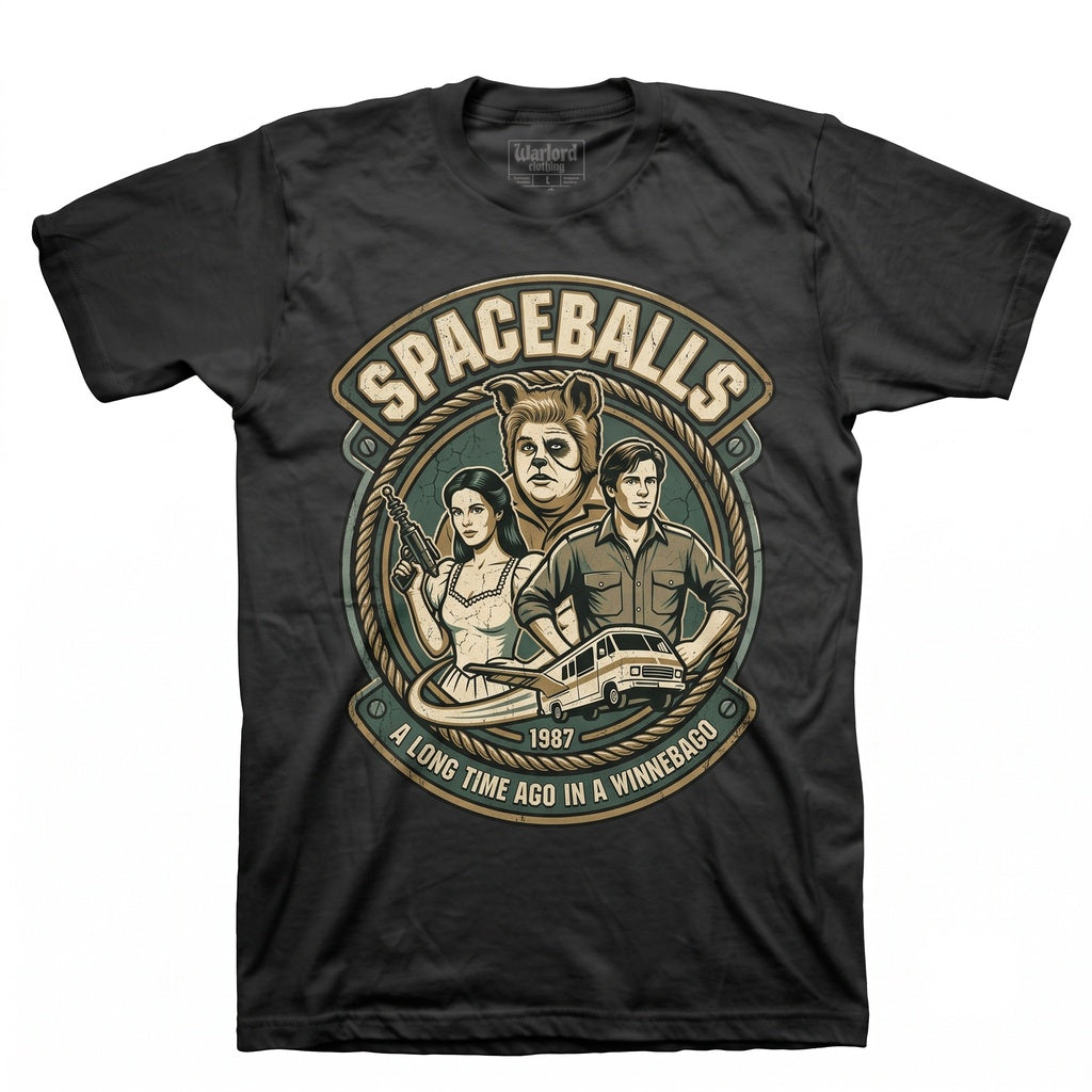 Spaceballs Vintage Sci-Fi Comedy Movie Graphic Print Casual Cotton Unisex TShirt