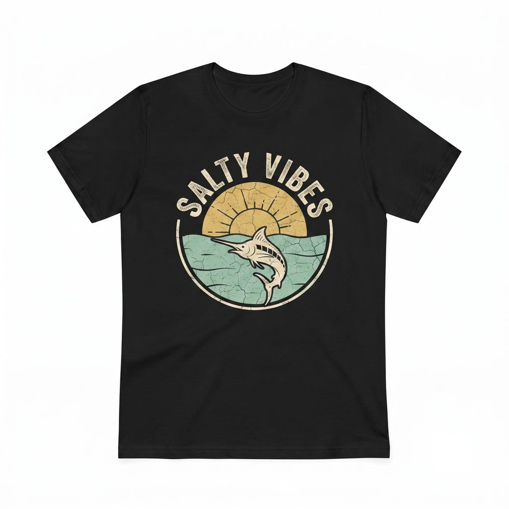 Salty Vibes Tank Top Retro Summer Beach Shirt Unisex TShirt