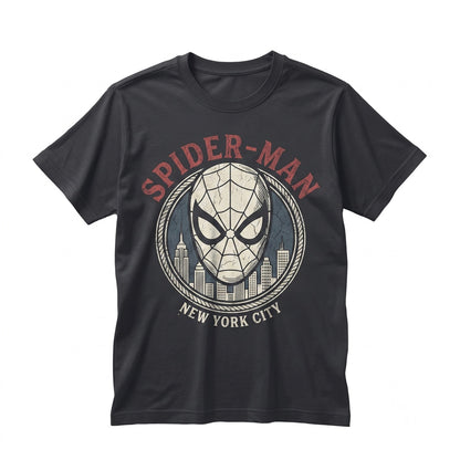 Web-Slinger Peter Parker Brand New Day Graphic Acid Wash Vintage Comic Hero Birthday Boy Gift Apparel Unisex TShirt