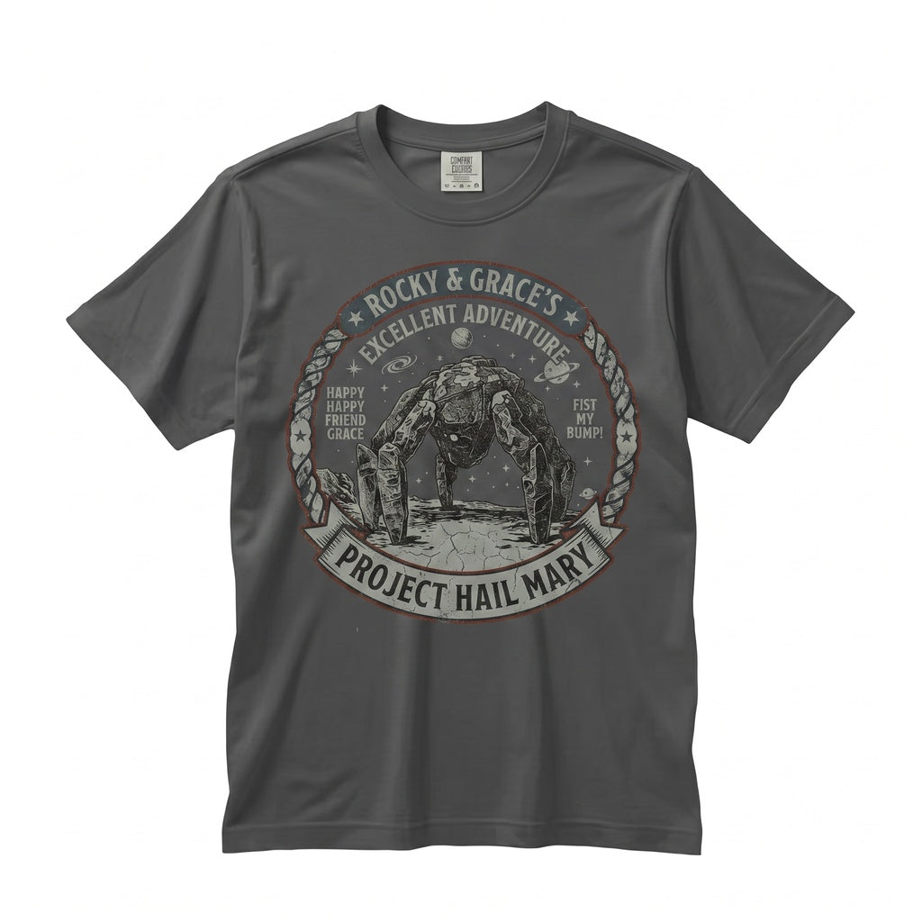 Rocky Alien Fist Bump Funny Sci-Fi Space Novel Graphic Gift Unisex TShirt