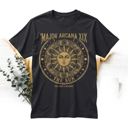Sun Tarot Card Vintage Astrology Graphic Bella Canvas Unisex TShirt