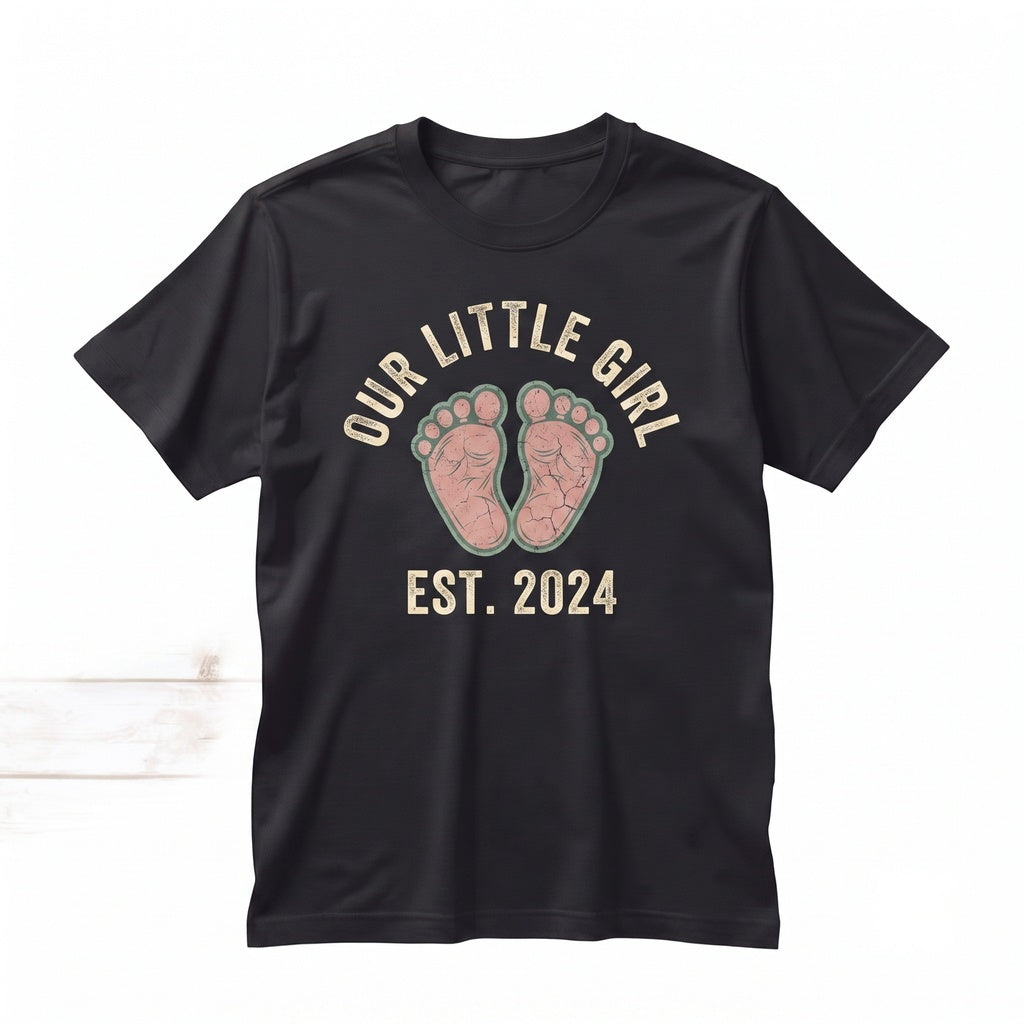 Its A Girl Announcement Maternity Gift Graphic Apparel Unisex TShirt