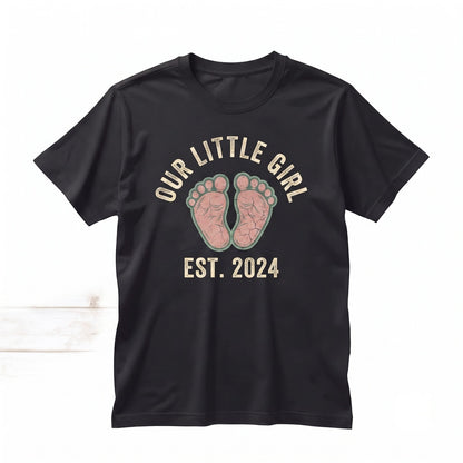 Its A Girl Announcement Maternity Gift Graphic Apparel Unisex TShirt