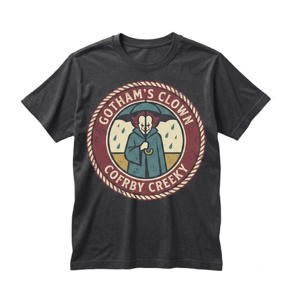 Retro 90s Horror Movie Creepy Clown Graphic Novelty Unisex TShirt