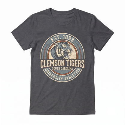 Vintage Tigers Game Day College Spirit Mascot Apparel Tailgate Football Mama Unisex TShirt