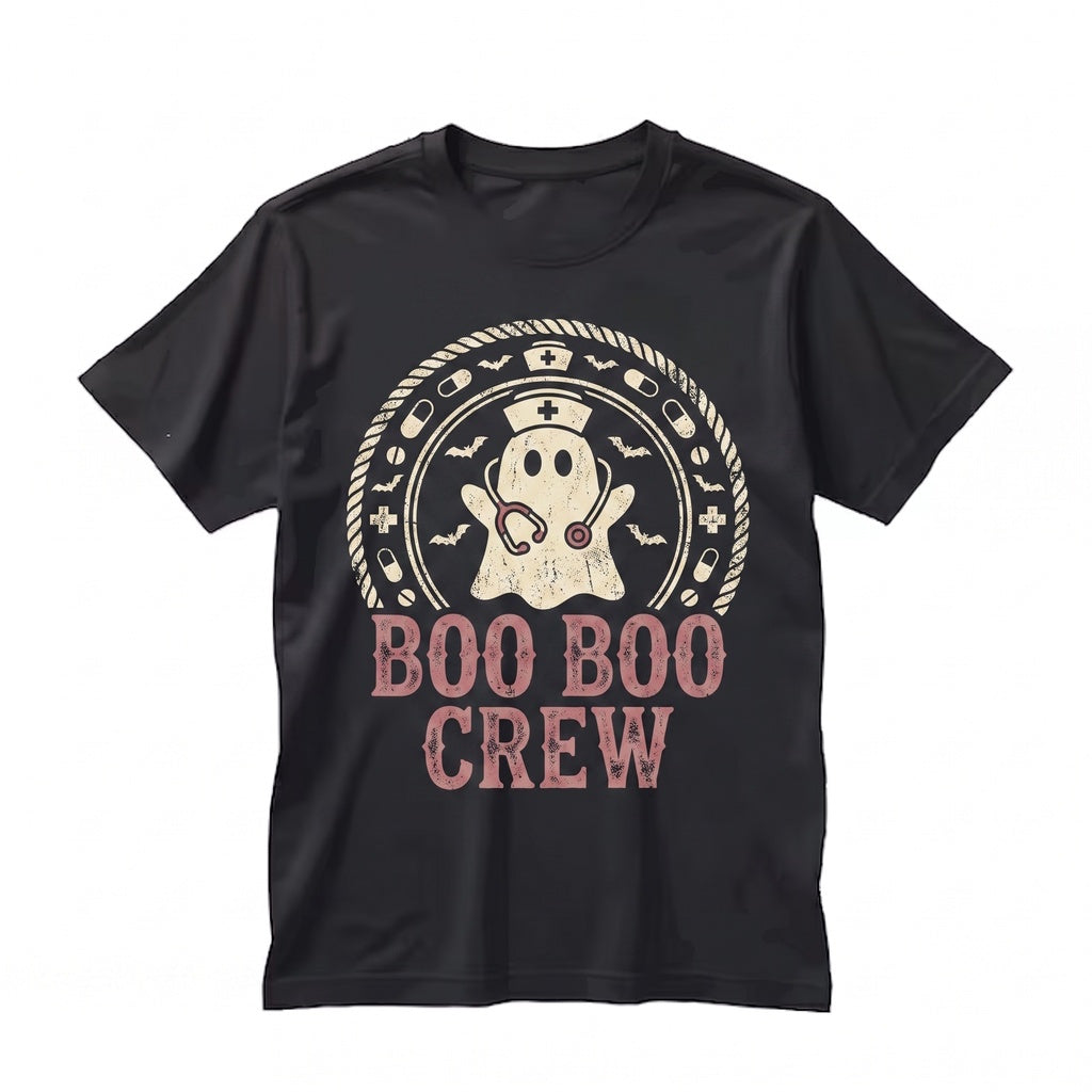 Boo Boo Crew Halloween Ghost Nurse Cute Medical Squad Gift Unisex TShirt