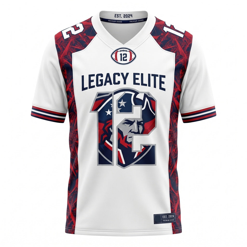 Unisex Stitched Football Fan Jersey - Lightweight Breathable Mesh Game Day Athletic Top